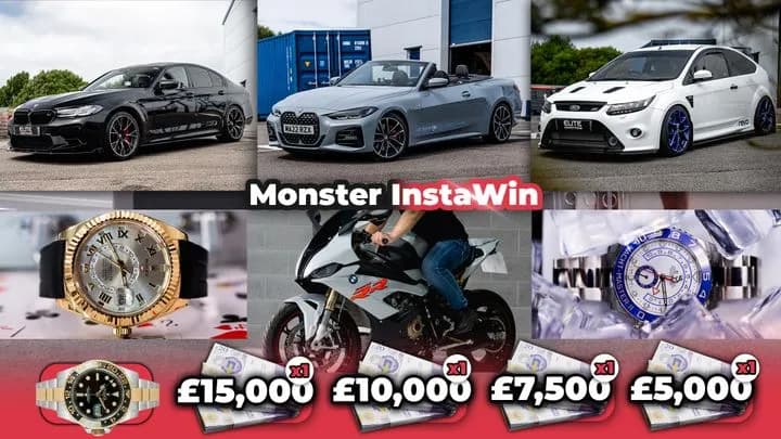 £350,000 Monster Prize Pot (1,000x Instawins + £5,000 End Prize)