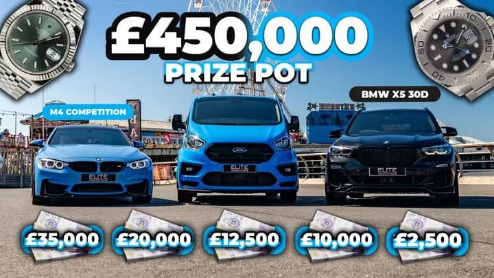 £450,000 Prize Pot (2,000x InstaWins + £5,000 End Prize)