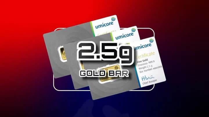 2.5g Gold Bar