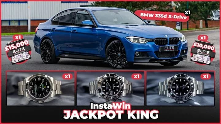 Jackpot King (2,000x InstaWins + £1,000 End Prize)