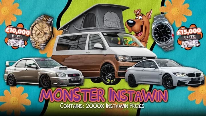 Monster InstaWin (2,000x InstaWins + £1,000 End Prize)