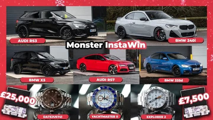 Christmas Cracker InstaWin (2,000x InstaWins £5,000 End Prize)