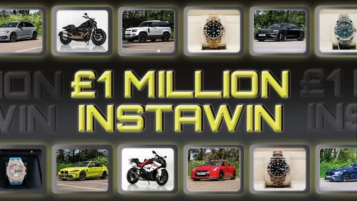 £1 Million InstaWin (20/1 Chance, £10k End Prize + 19,999 InstaWins)